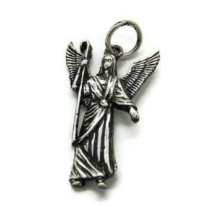 Arc Angel Raphael Pendant .925  Sterling  Silver.
